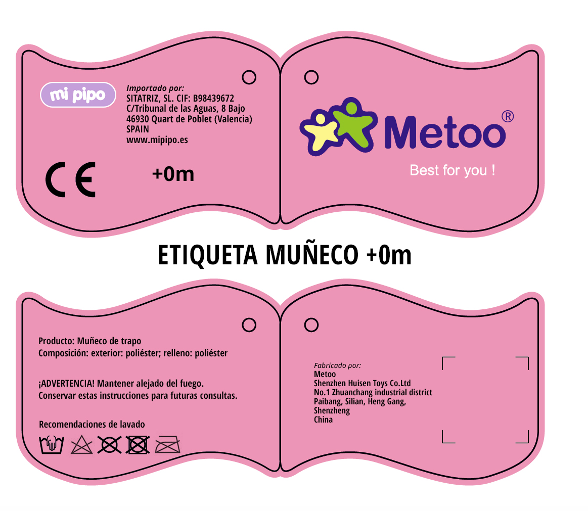 Cajita Muñeca Metoo + Colonia Personalizada Ángel Rosa 5 Cajita Muñeca Metoo + Colonia Personalizada Ángel Rosa - Imagen 5