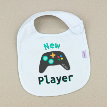 Babero Blanco Divertido New Player