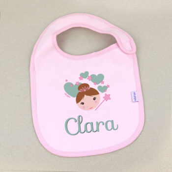 Babero Rosa Personalizado Hada