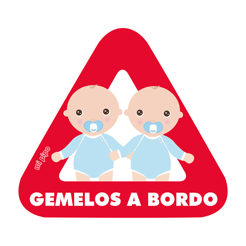 Adhesivo Bebé a bordo para coche Personalizado 2 Bebés 7 Adhesivo Bebé a bordo para coche Personalizado 2 Bebés - Imagen 7