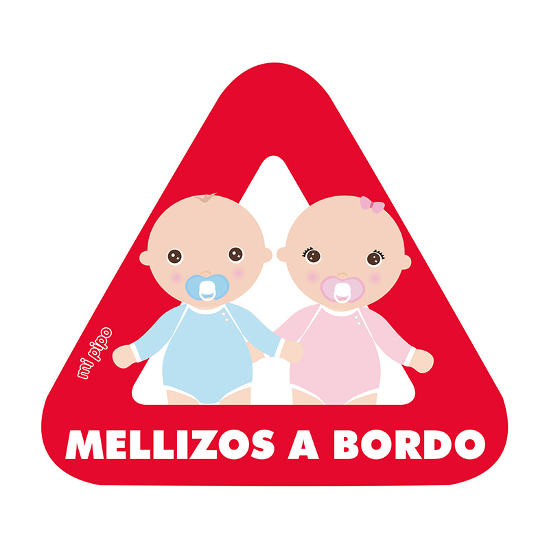 Adhesivo Bebé a bordo para coche Personalizado 2 Bebés 6 Adhesivo Bebé a bordo para coche Personalizado 2 Bebés - Imagen 6