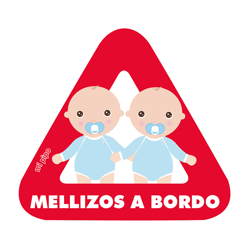 Adhesivo Bebé a bordo para coche Personalizado 2 Bebés 4 Adhesivo Bebé a bordo para coche Personalizado 2 Bebés - Imagen 4