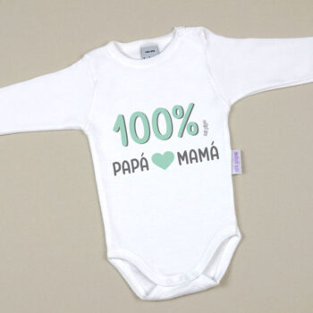 Body Divertido 100% Papá, Mamá