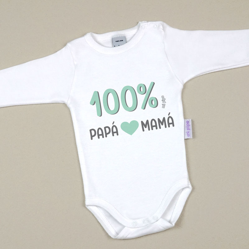 Body Divertido 100% Papá, Mamá 1 Body Divertido 100% Papá, Mamá
