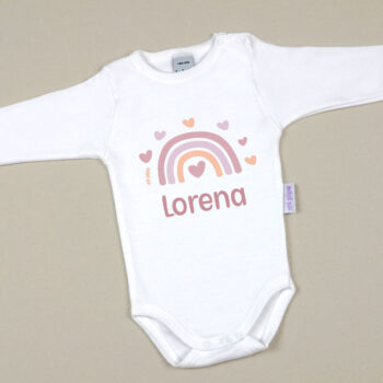 Body Personalizado Arcoíris Blush