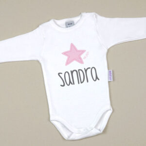 Body Personalizado Estrella Rosa