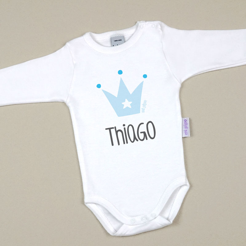 Body Personalizado Corona Azul