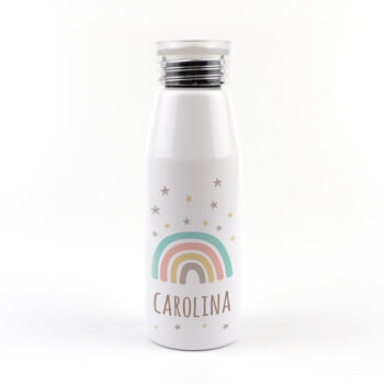Botella Aluminio Personalizada Arcoíris Soft