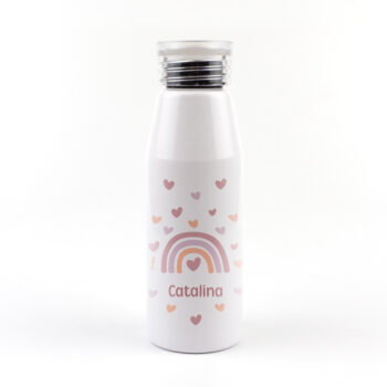 Botella Aluminio Personalizada Arcoíris Blush