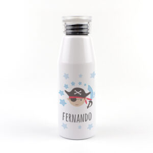 Botella Aluminio Personalizada Pirata