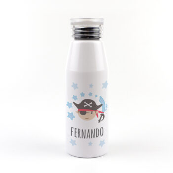 Botella Aluminio Personalizada Pirata
