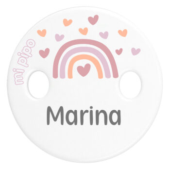 Sujetachupetes Personalizado Deco Arcoíris Blush