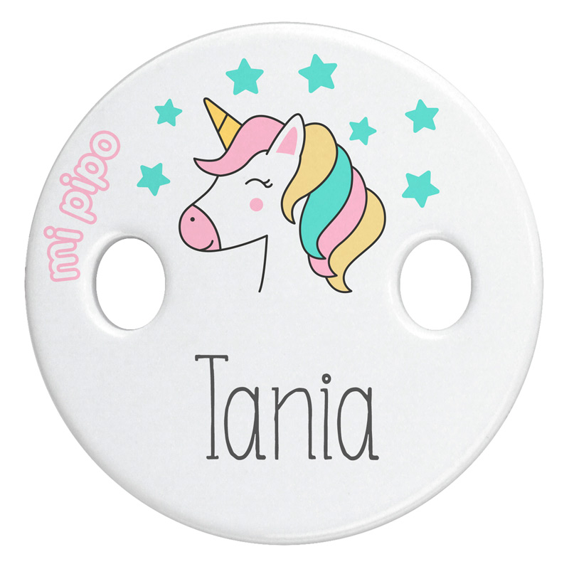 Sujetachupetes Personalizado Deco Unicornio Rosa 1 Sujetachupetes Personalizado Deco Unicornio Rosa