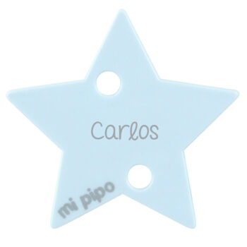 Sujetachupetes Personalizado Estrella Celeste