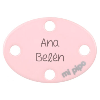 Sujetachupetes Personalizado Ovalado Rosa