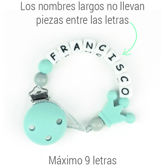 Cajita Chupete Gummy Menta + Chupetero de Silicona Estrella Multicolor Personalizada - Imagen 9