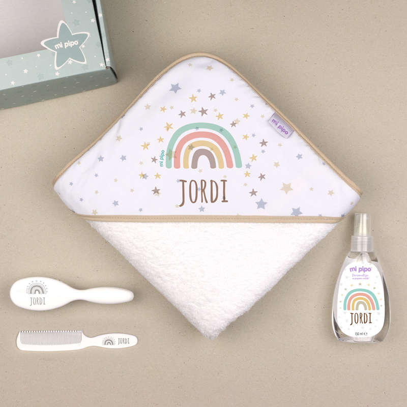 Cajita al Agua Personalizada Arcoíris Soft 1 Cajita al Agua Personalizada Arcoíris Soft