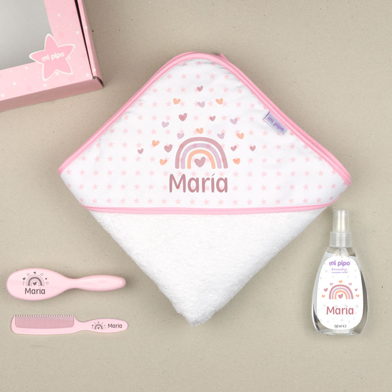 Cajita al Agua Personalizada Arcoíris Blush 1 Cajita al Agua Personalizada Arcoíris Blush
