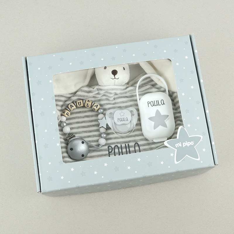 Cajita Baby Born Personalizada Gris 2 Cajita Baby Born Personalizada Gris - Imagen 2