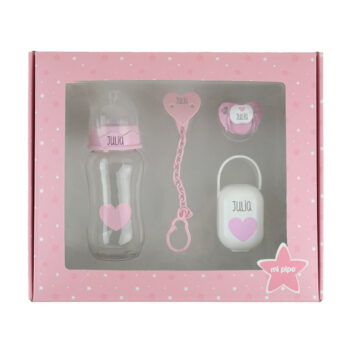 Cajita My Basics 300 Personalizada Corazón Rosa