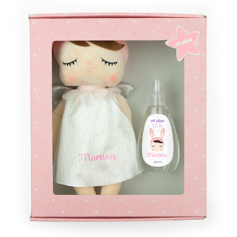 Cajita Muñeca Metoo + Colonia Personalizada Ángel Rosa 1 Cajita Muñeca Metoo + Colonia Personalizada Ángel Rosa
