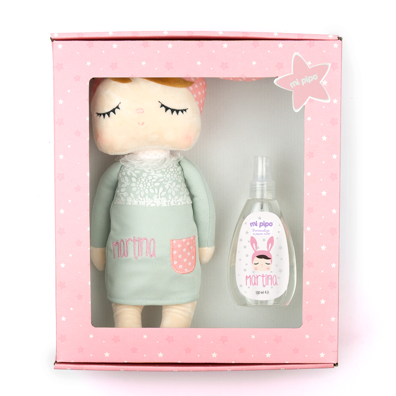 Cajita Muñeca Metoo + Colonia Personalizada Gris 1 Cajita Muñeca Metoo + Colonia Personalizada Gris