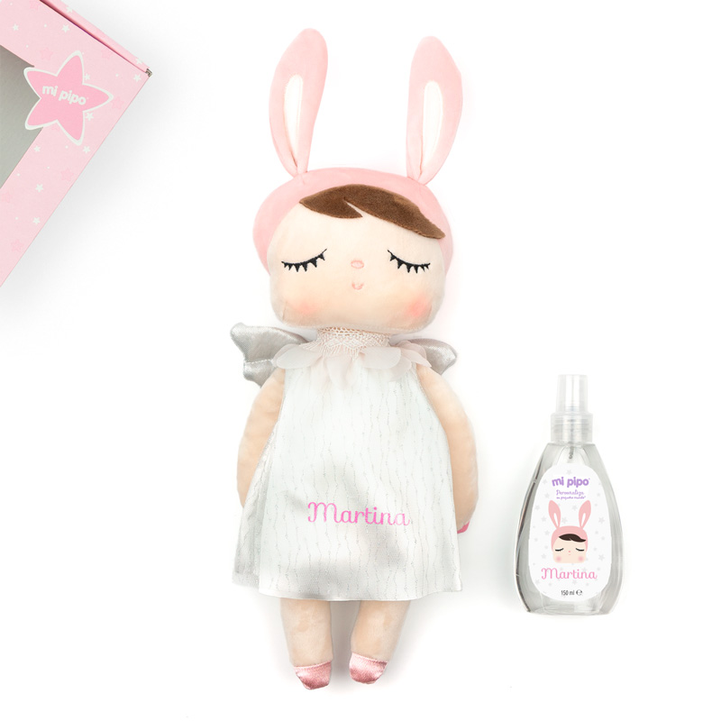 Cajita Muñeca Metoo + Colonia Personalizada Ángel Rosa 2 Cajita Muñeca Metoo + Colonia Personalizada Ángel Rosa - Imagen 2