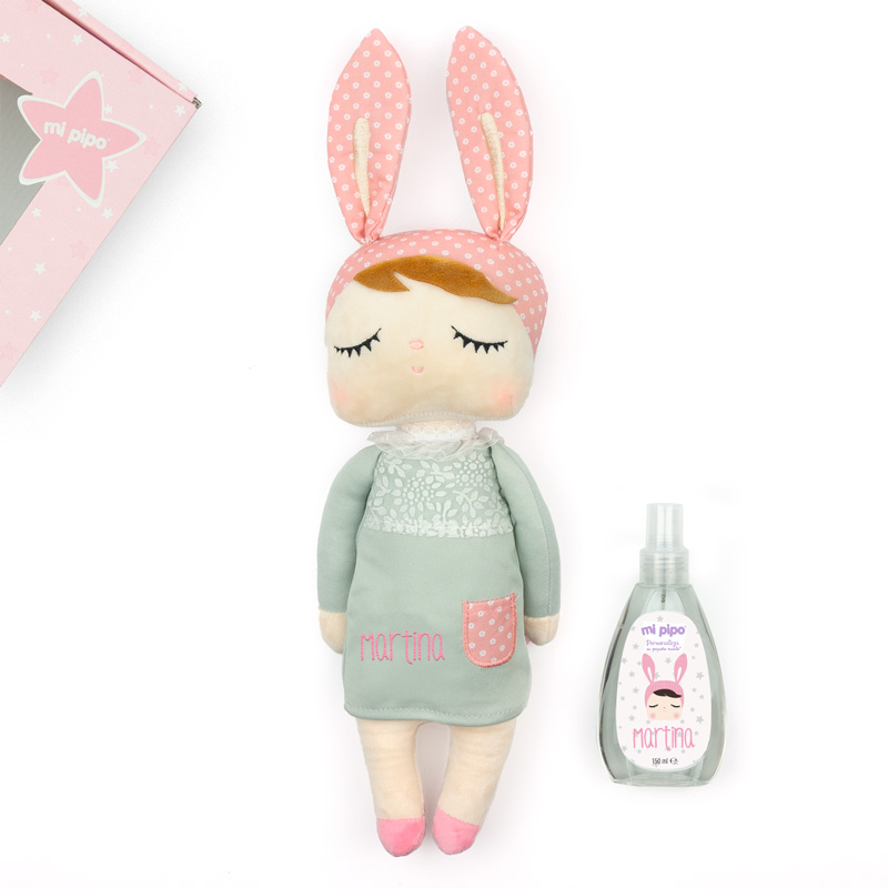 Cajita Muñeca Metoo + Colonia Personalizada Gris 3 Cajita Muñeca Metoo + Colonia Personalizada Gris - Imagen 3