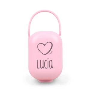 Cajita Portachupetes personalizada Corazón, color a elegir