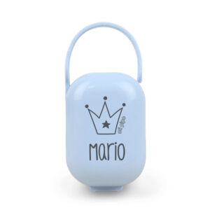 Cajita Portachupetes personalizada Corona, color a elegir