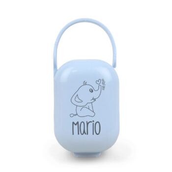 Cajita Portachupetes personalizada Elefante, color a elegir