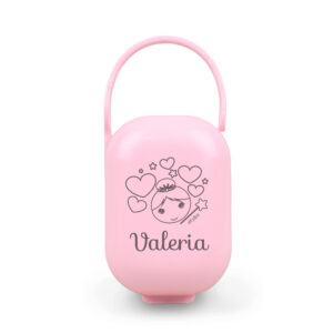Cajita Portachupetes personalizada Hada, color a elegir