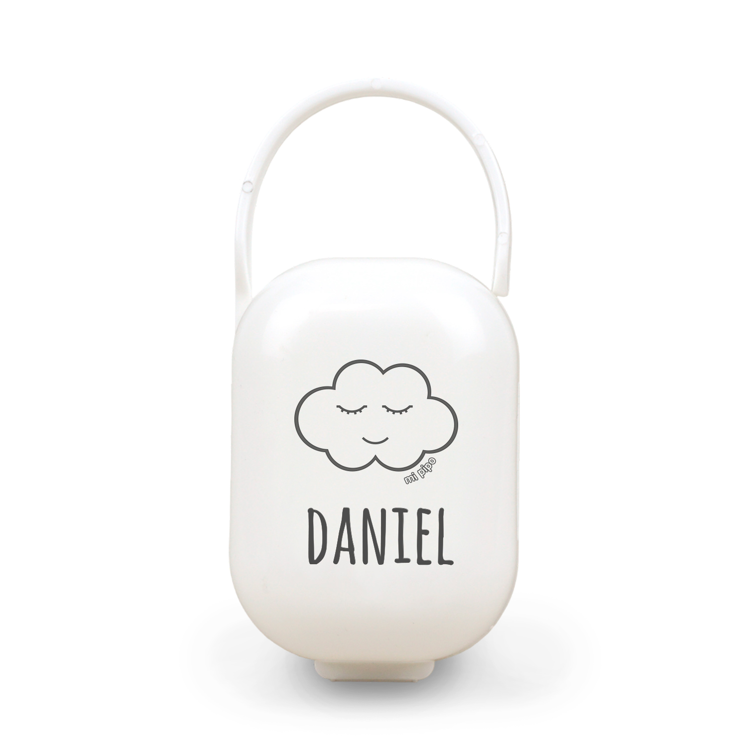 Cajita Portachupetes personalizada Nube, color a elegir 1 Cajita Portachupetes personalizada Nube, color a elegir