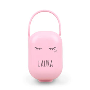 Cajita Portachupetes personalizada Pestañas, color a elegir