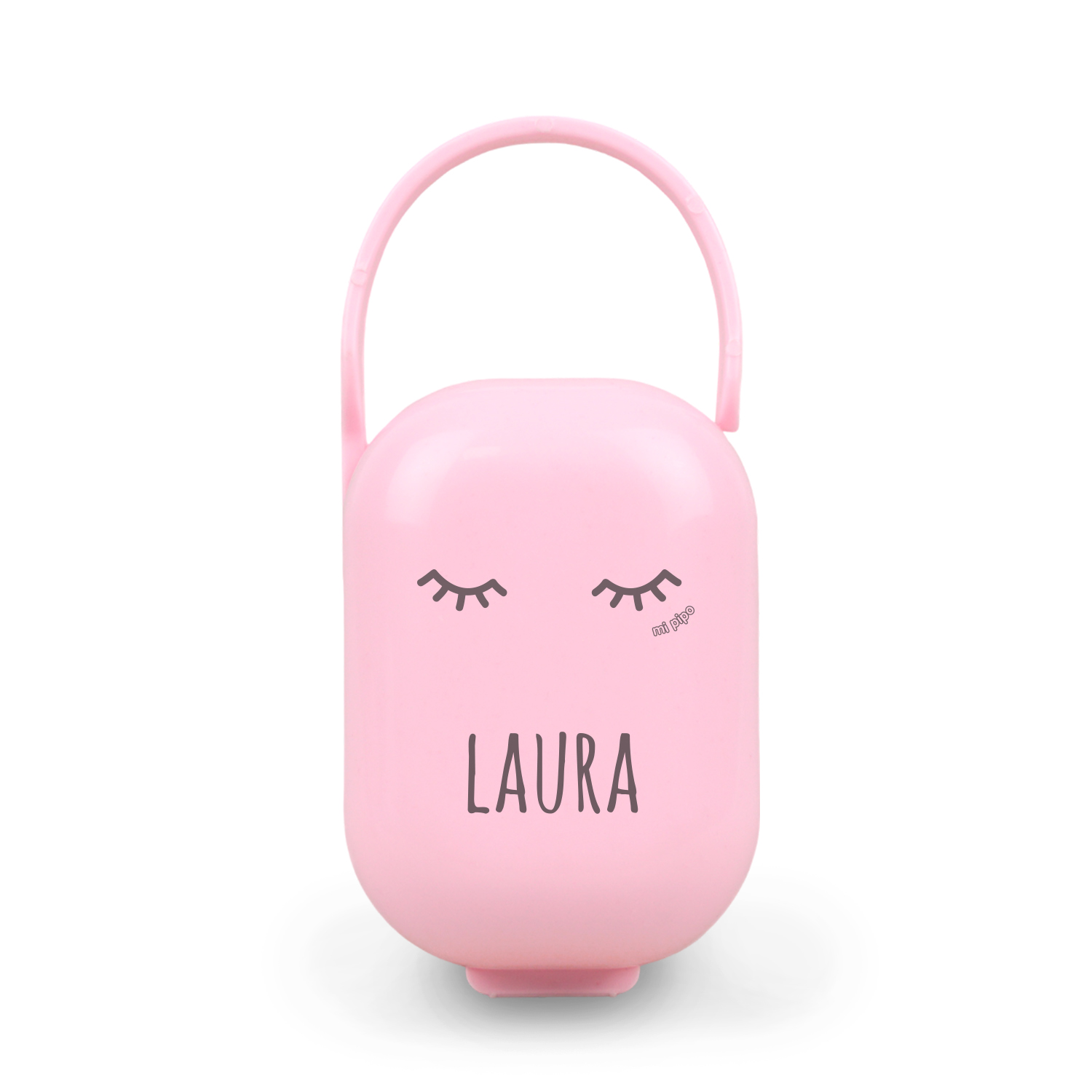 Cajita Portachupetes personalizada Pestañas, color a elegir 1 Cajita Portachupetes personalizada Pestañas, color a elegir