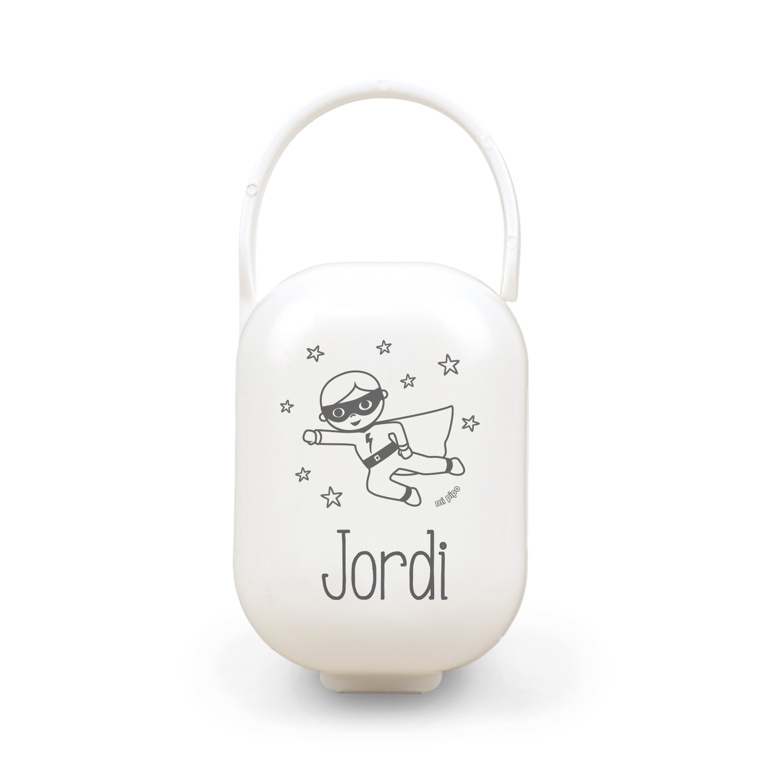 Cajita Portachupetes personalizada Superhéroe, color a elegir 2 Cajita Portachupetes personalizada Superhéroe, color a elegir - Imagen 2