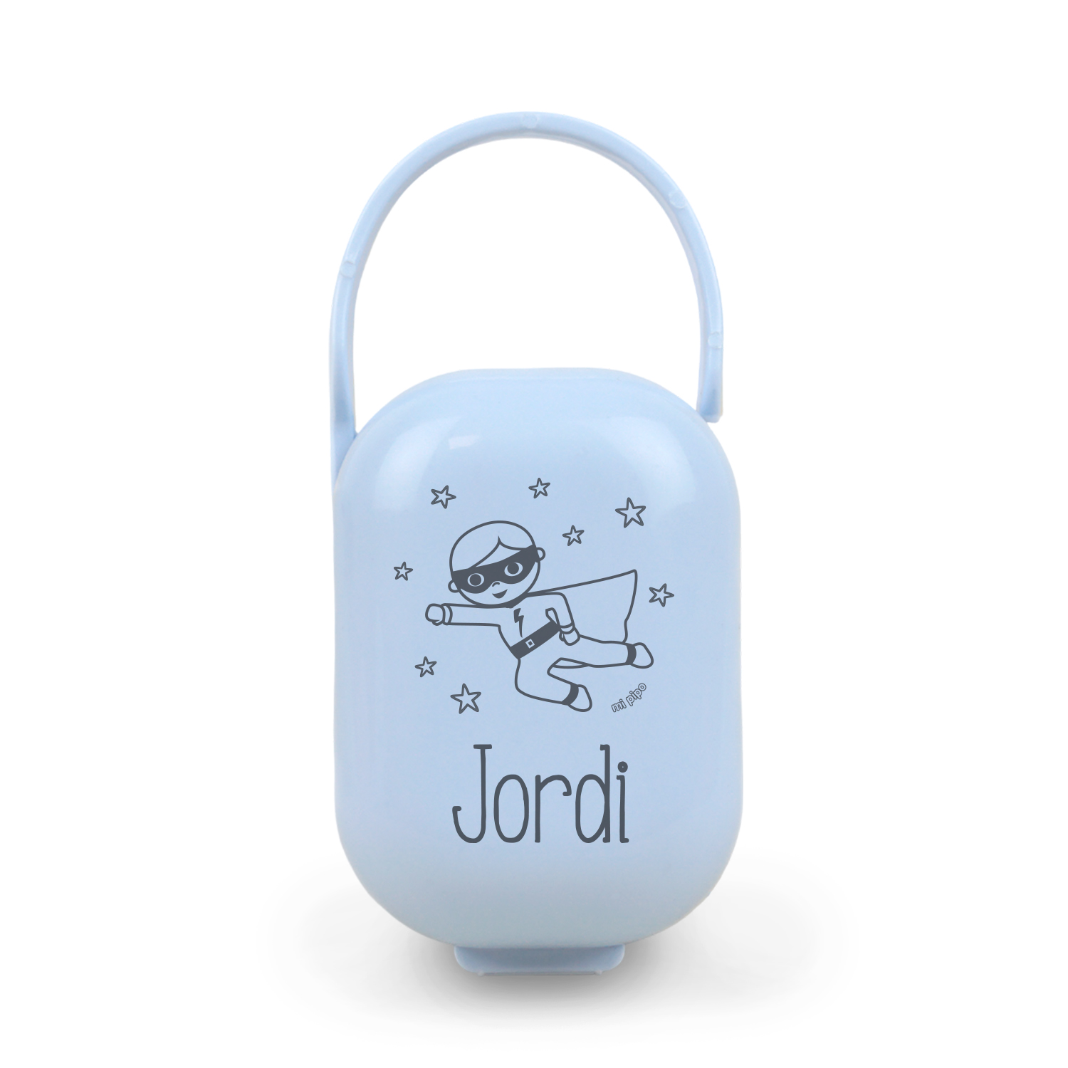Cajita Portachupetes personalizada Superhéroe, color a elegir 1 Cajita Portachupetes personalizada Superhéroe, color a elegir