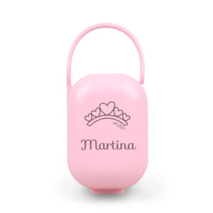 Cajita Portachupetes personalizada Tiara, color a elegir
