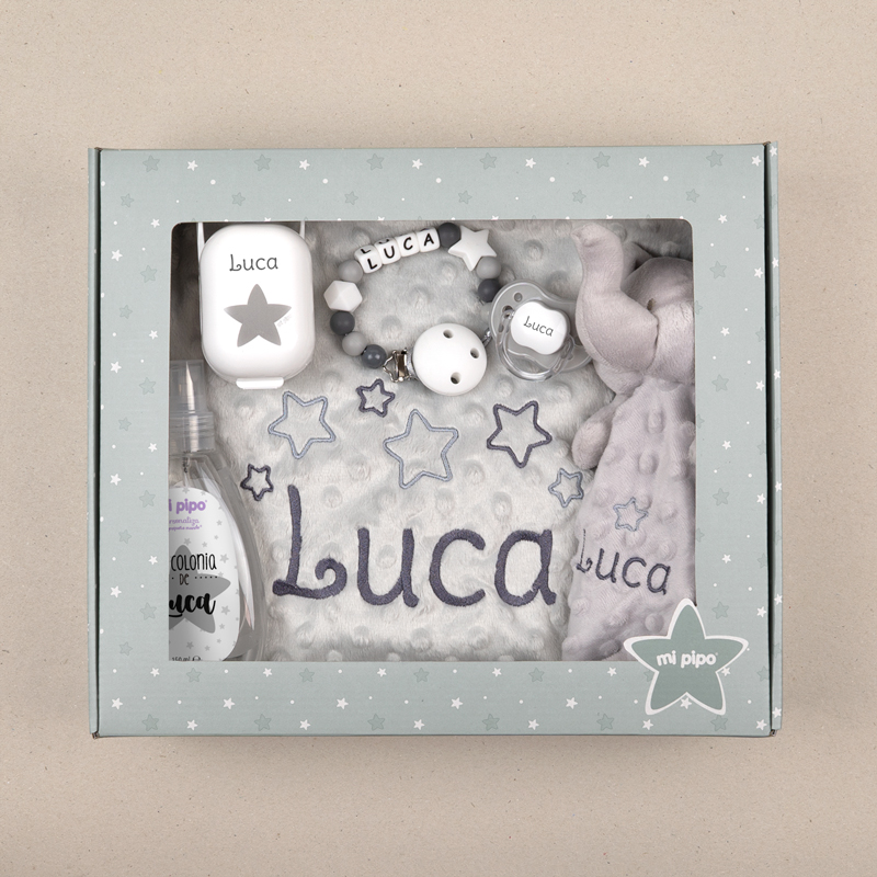 Cajita Sweet Personalizada Elefante Gris 2 Cajita Sweet Personalizada Elefante Gris - Imagen 2