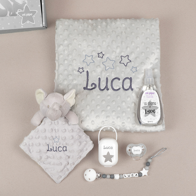Cajita Sweet Personalizada Elefante Gris 1 Cajita Sweet Personalizada Elefante Gris