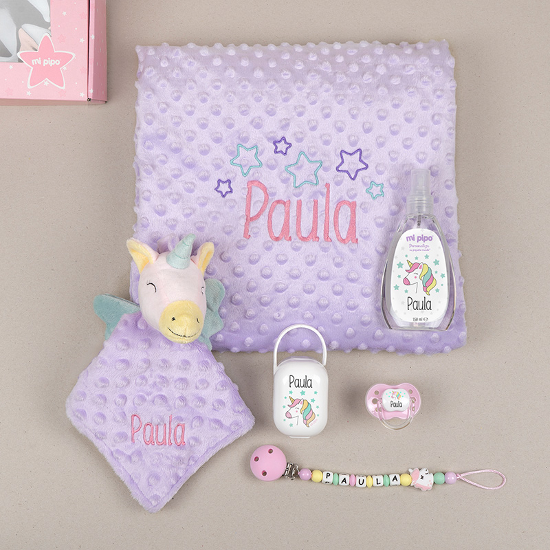 Cajita Sweet Personalizada Unicornio Lila 1 Cajita Sweet Personalizada Unicornio Lila