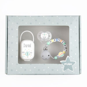 Cajita Top Personalizada Globo Gris