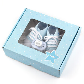Cajita Zapatillas Personalizada Azul