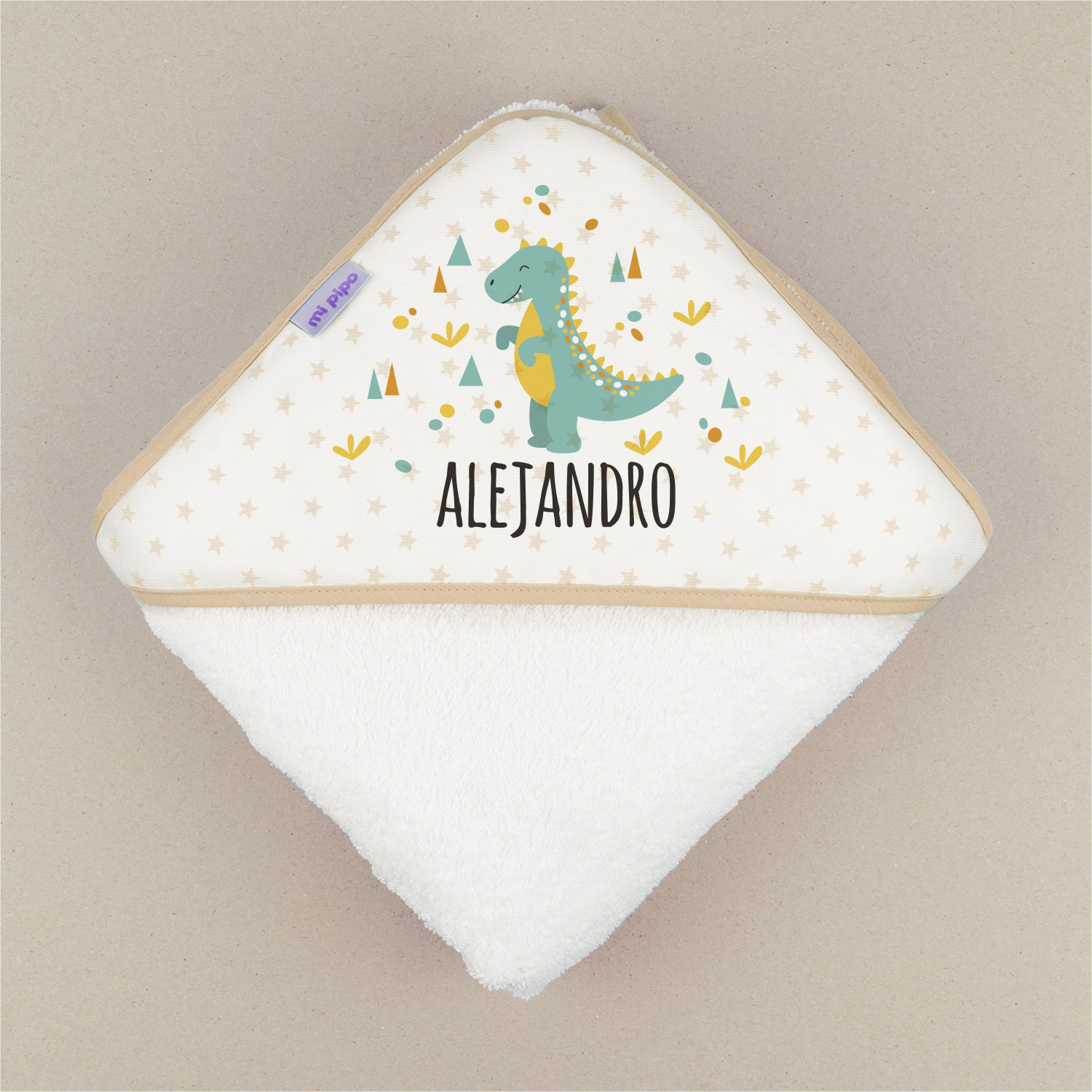 Capa de Baño Personalizada Dinosaurio 1 Capa de baño dino