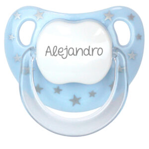 Chupete Personalizado Baby Chic Azul Pastel