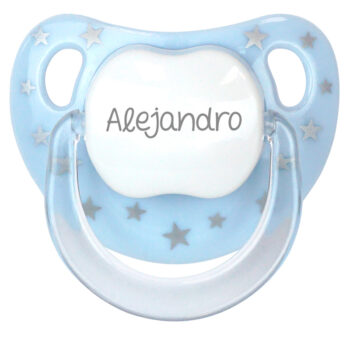 Chupete Personalizado Baby Chic Azul Pastel