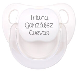 Chupete Baby Personalizado Blanco