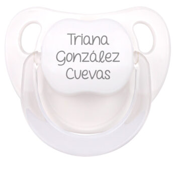 Chupete Baby Personalizado Blanco