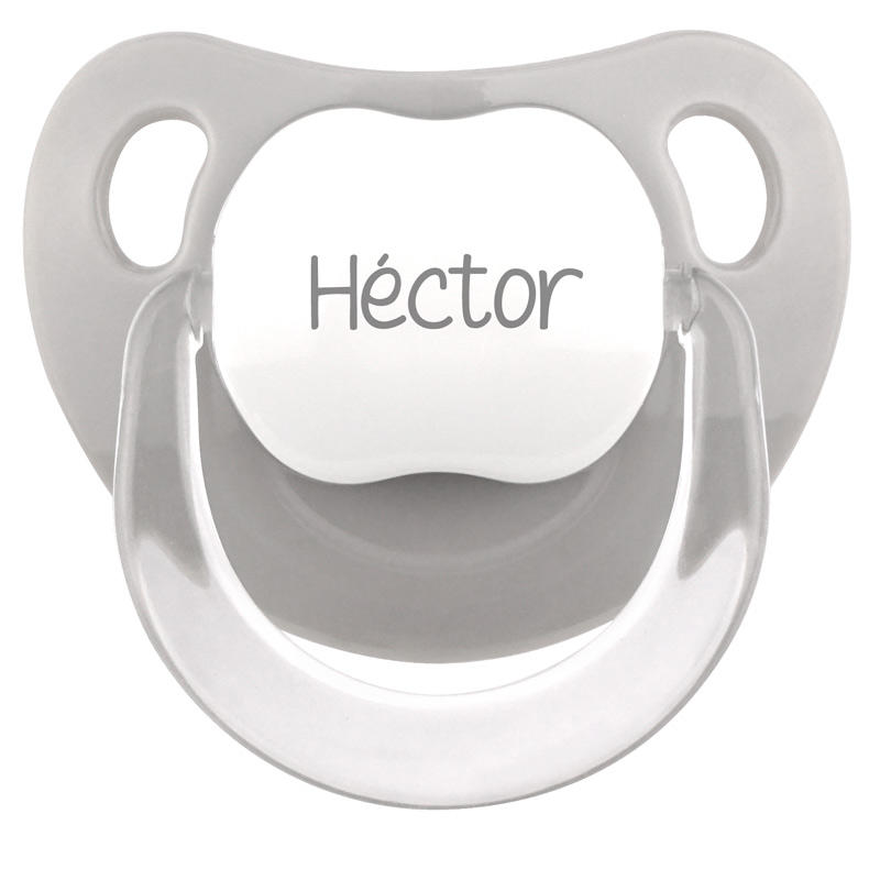 Chupete Baby Personalizado Gris 1 Chupete Baby Personalizado Gris