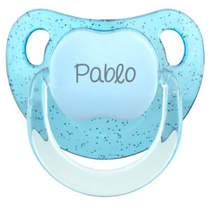 Chupete Baby Personalizado Glitter Azul
